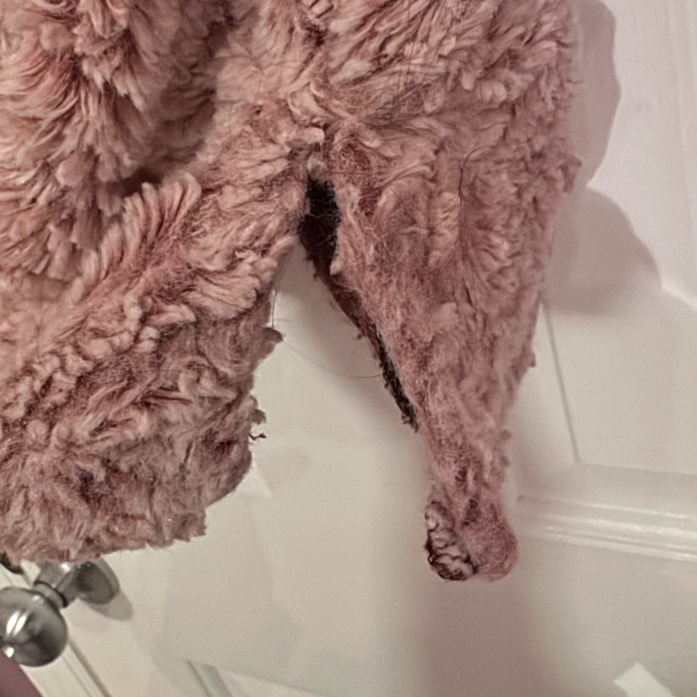 Stillwater Supply Co.Pink faux Sherpa Pullover, size oversized Small - Picture 9 of 12